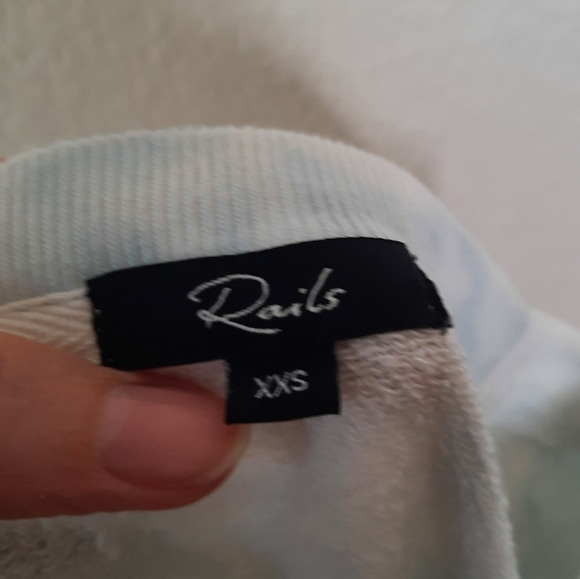 Rails Ramona Blue Tie Dye Sweatshirt XXS - Picture 5 of 7